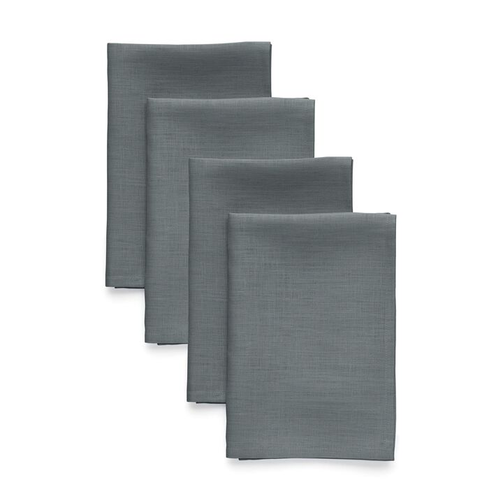 Solino Home 100% Pure Linen Dinner Napkins 20 x 20 Inch Set of 4 | Fete