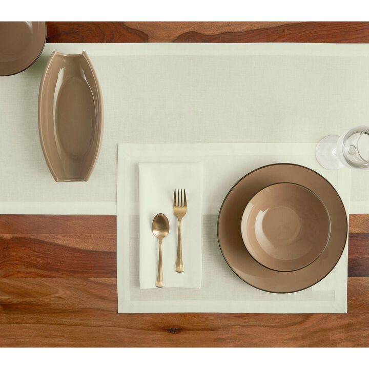 Solino Home Cotton Linen 20 x 20 Inch Dinner Napkins Set of 6 | Dru - Cotton Linen Plain