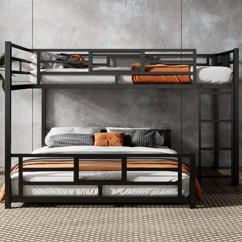 Merax L-shaped Metal Twin over Full Size Bunk Bed