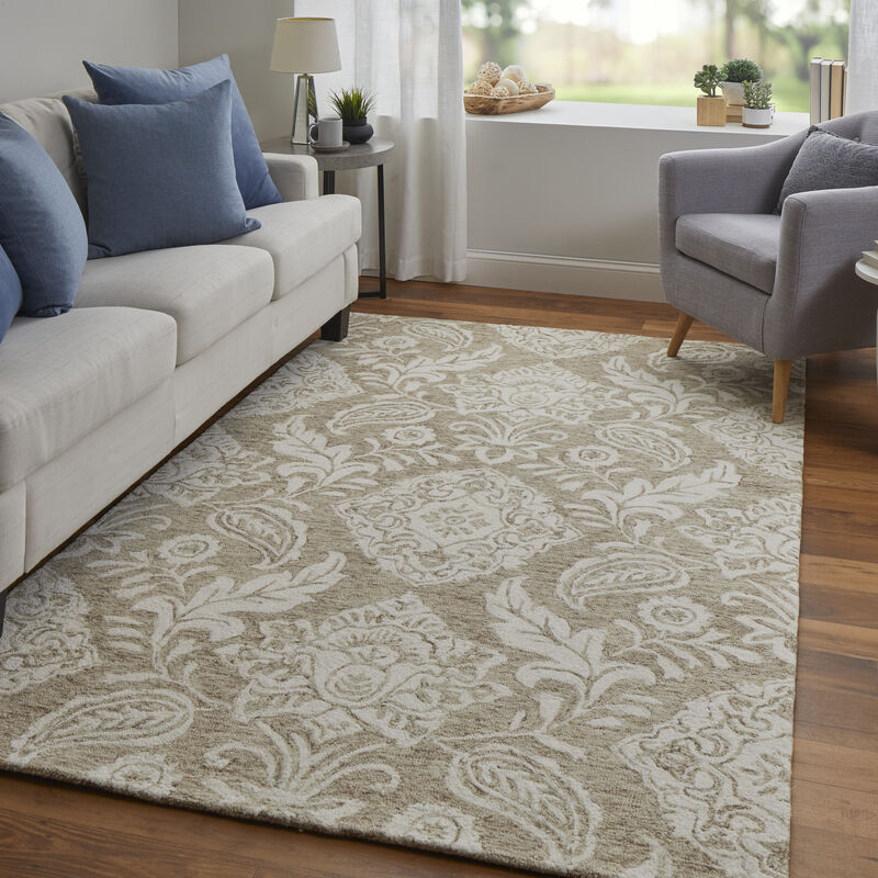 Belfort 8776F Tan/Ivory 9' x 12' Rug