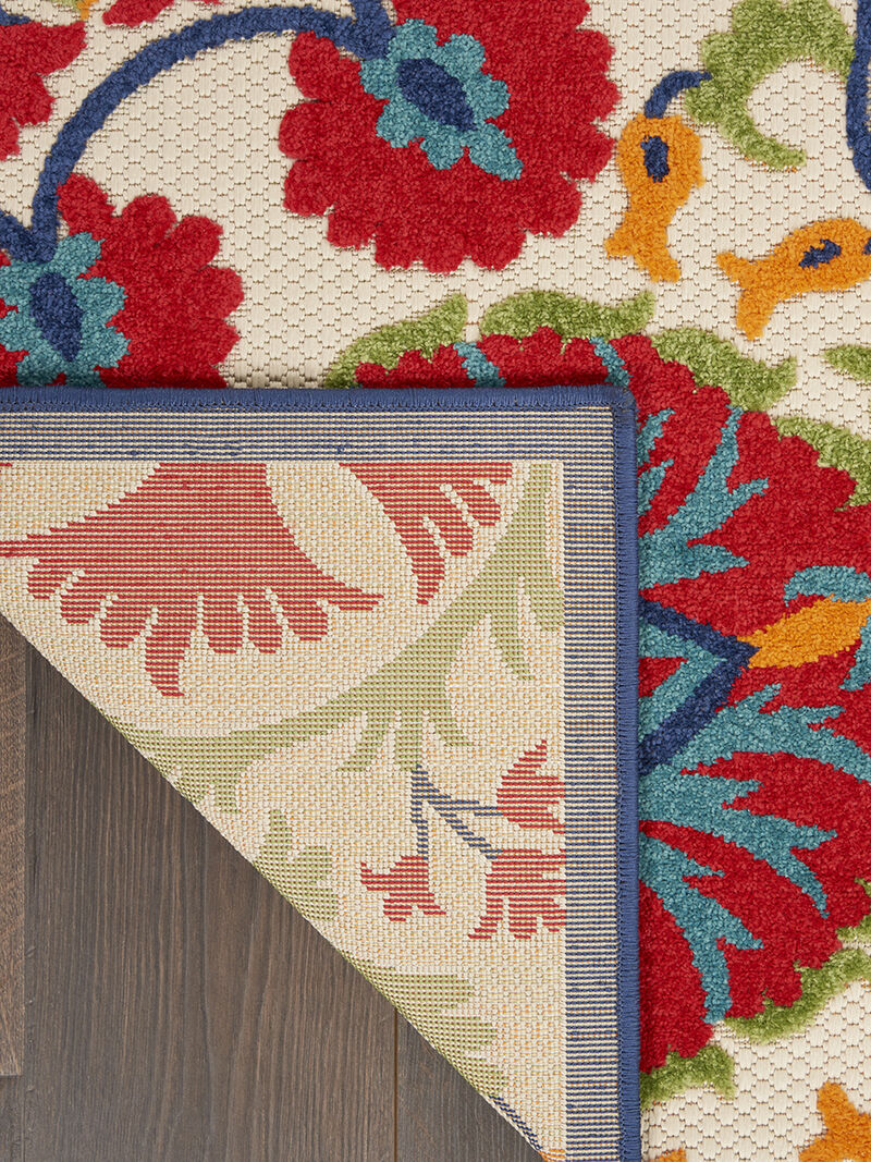 Aloha ALH20 Red/Multicolor 6' x 9' Rug