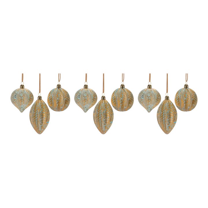 Set of 12 Christmas Ornaments for Holiday Tree Decoration
