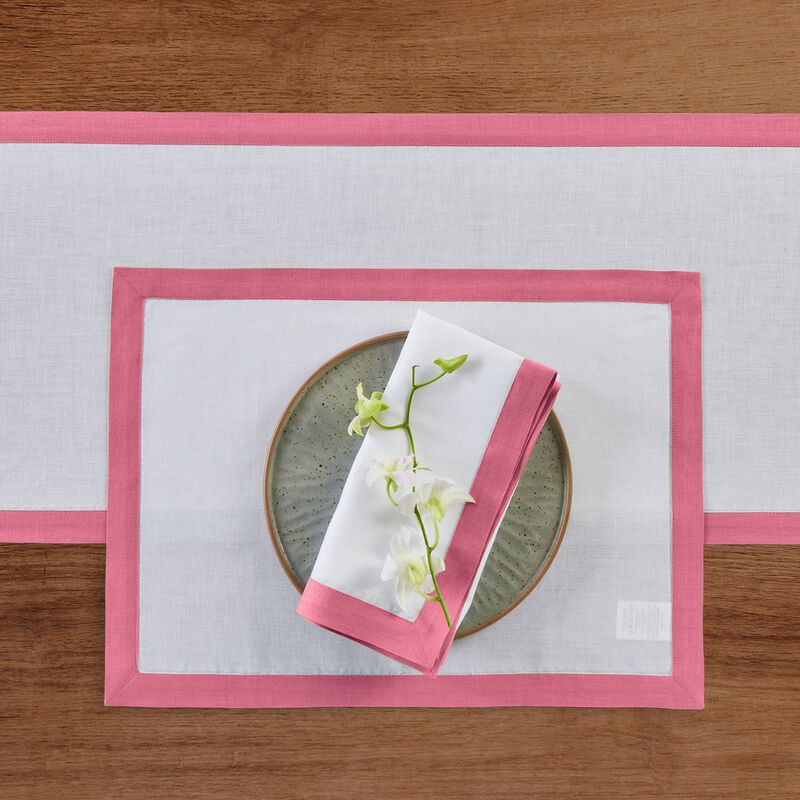 Solino Home 100% Pure Linen Placemats 14 x 19 Inch Set of 4 | Classic
