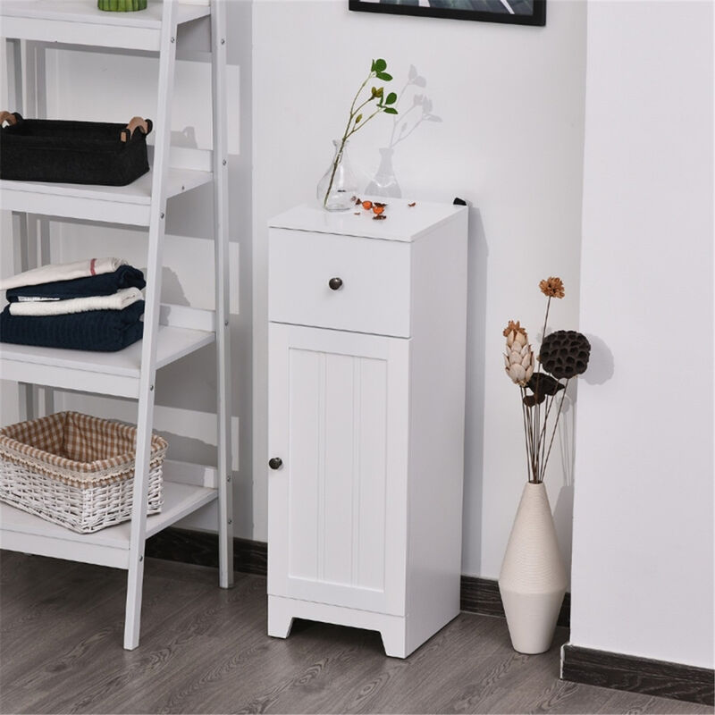 Multi-Purpose Paper Cabinet Side Table and Bathroom Storage Cabinet