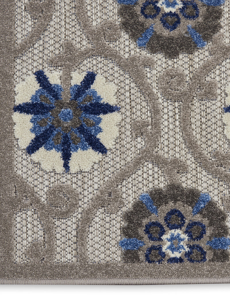 Aloha ALH19 Gray/Blue 3'6" x 5'6" Rug