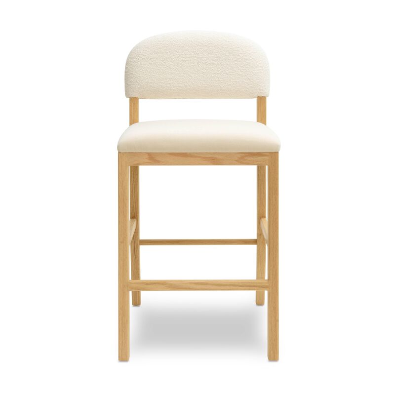 Calla Cognac Performance Velvet Counter Stool