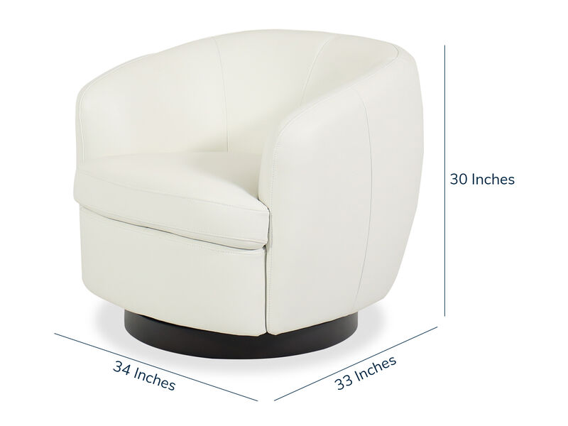 Baja Leather Swivel Chair