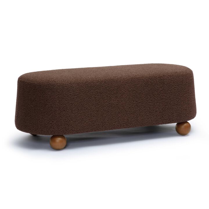 Jaine Boucle Large Ottoman