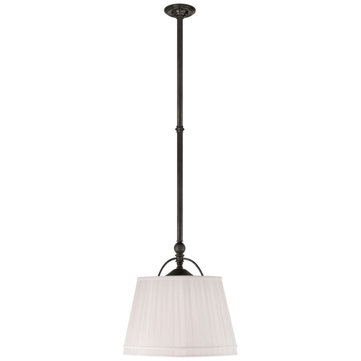 Sloane Double Shop Pendant with Linen Shades