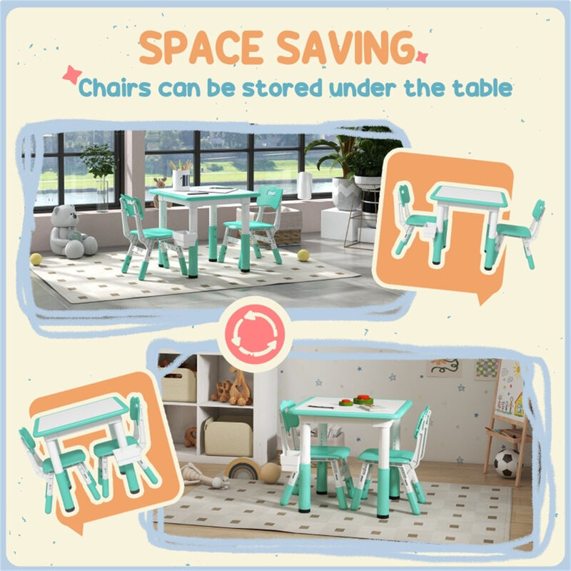 Table and Chair Set for Kids – Ideal for Bedrooms, Playrooms, and Studies