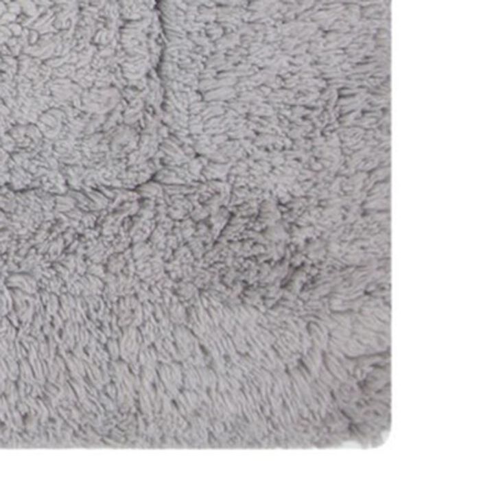Knightsbridge Cipher 220 GSF Non Skid Back Bath Rug 17 x 24 - Silver