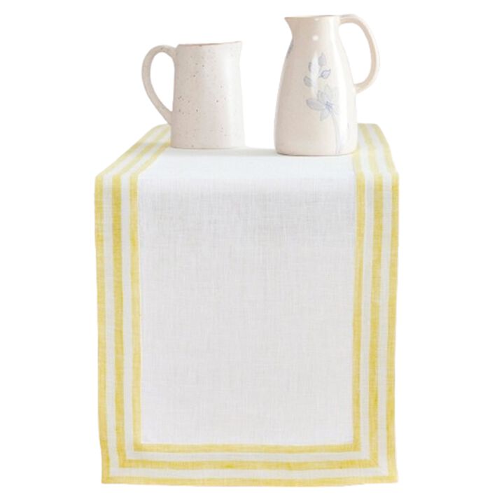 Solino Home 100% Pure Linen Table Runner | Mila