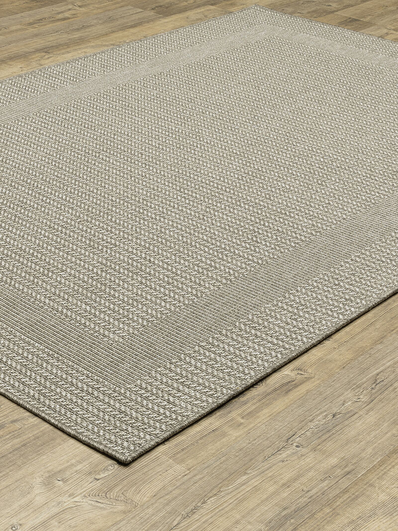 Caicos 3'3" x 5' Grey Rug
