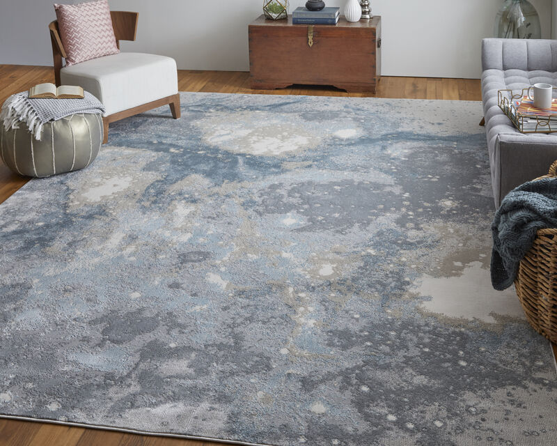 Astra 39L3F Blue/Gray/Ivory 5' x 8' Rug
