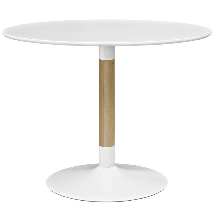 Modway - Whirl Round Dining Table White