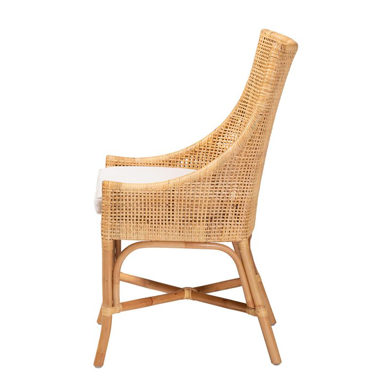 Bali & Pari Bella Modern Natural Rattan Dining Chair