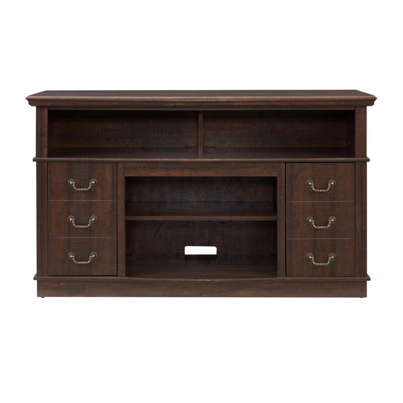 Farmhouse Rustic TV Stand for Up to 65" TV