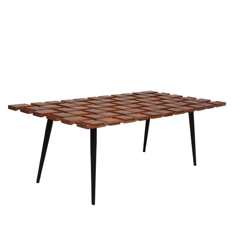 Carolina Living Waverly Coffee Table - Honey Gold/Black