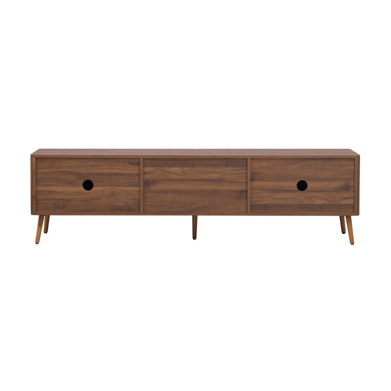 Merax Mid Century Media Console Table TV Stand with 2 Drawers