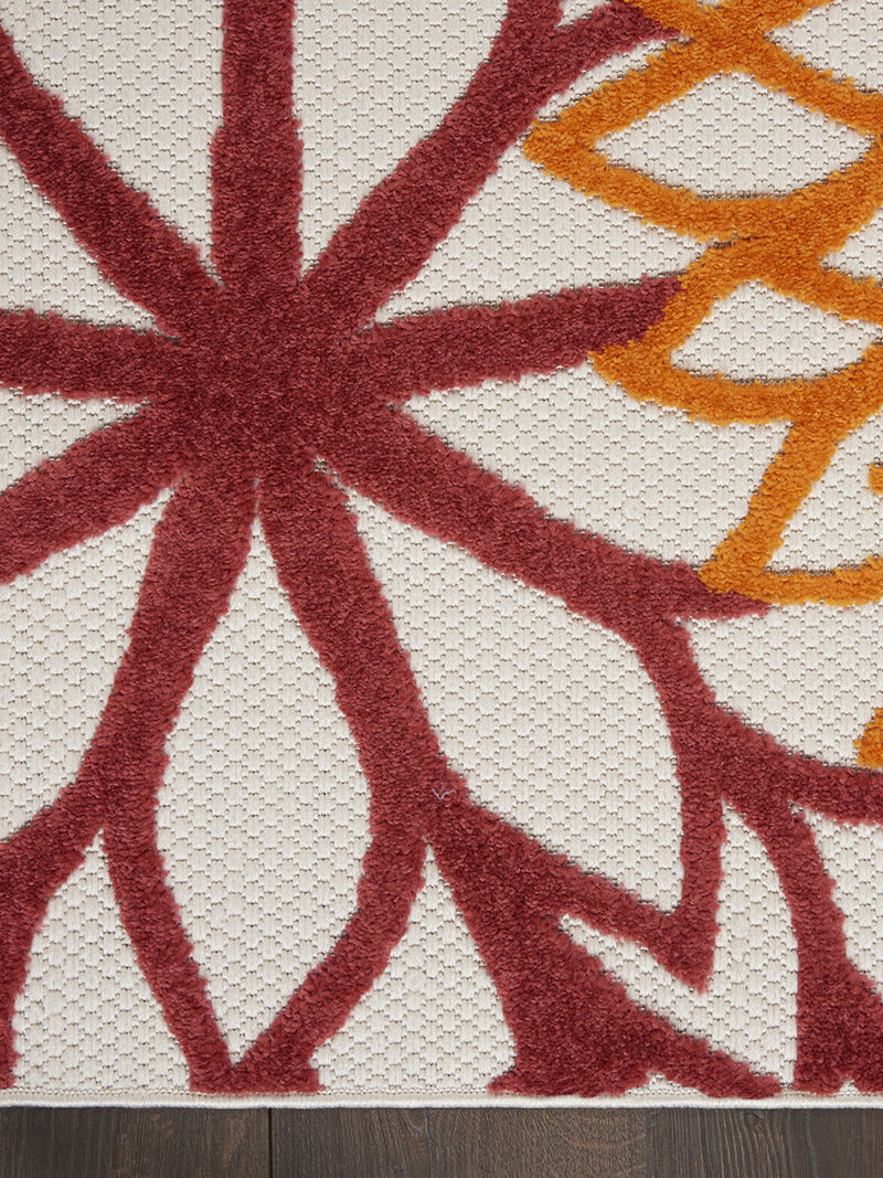 Aloha ALH05 Red/Multicolor 6' x 9' Rug
