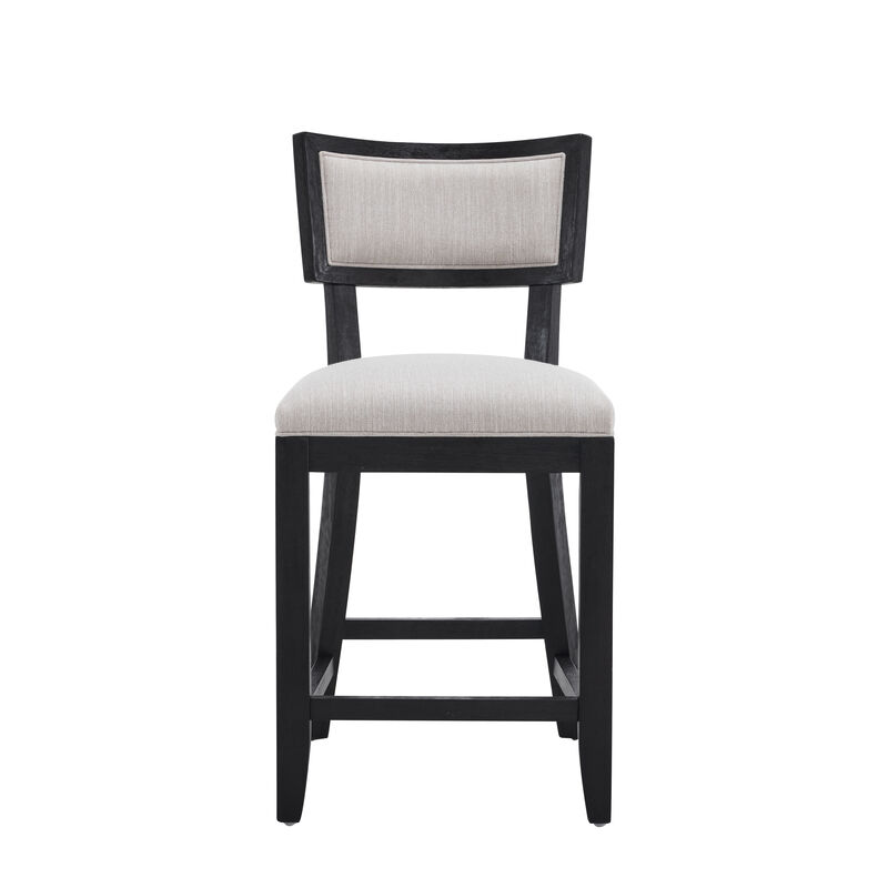 Merax Upholstered Counter Height Bar Stools