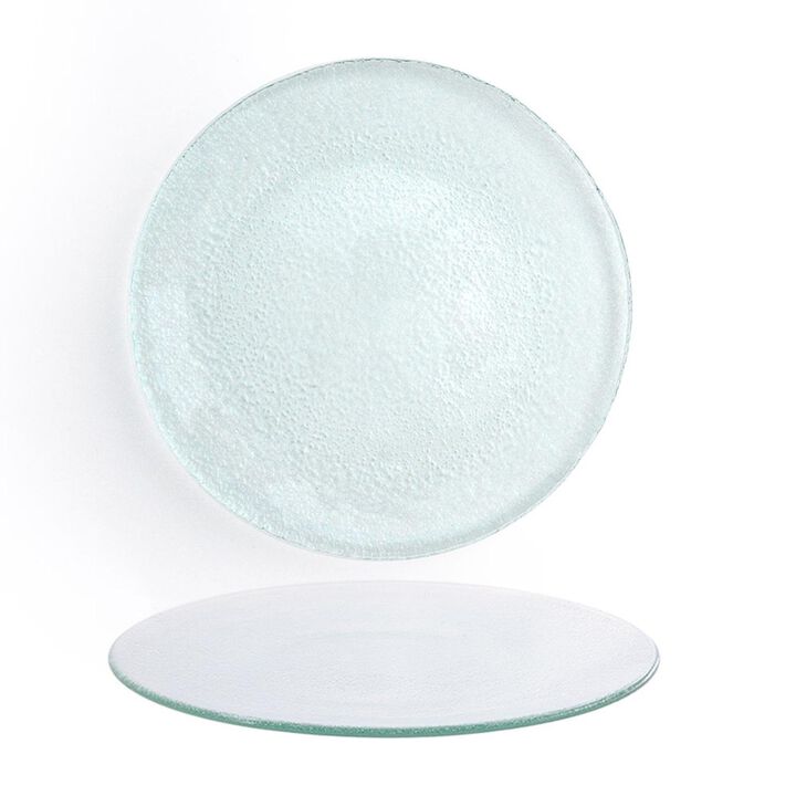 Glass Dinnerware dia.10.75" Round Clear Glass Plate