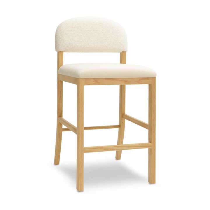 Calla Cognac Performance Velvet Counter Stool