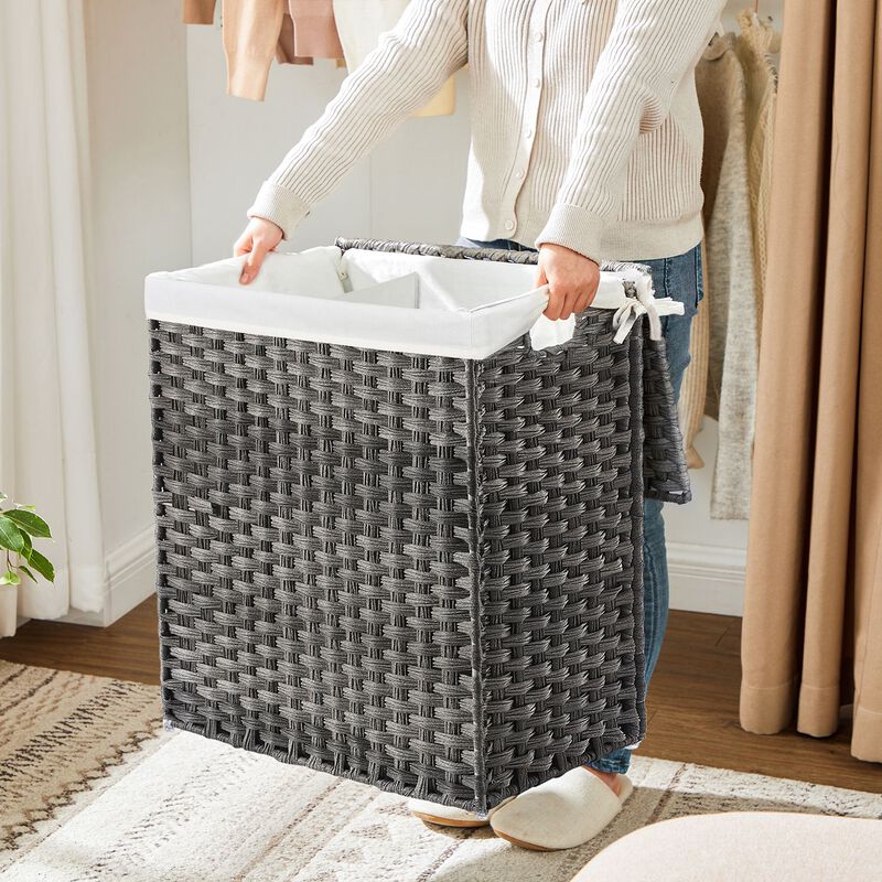 Collapsible Laundry Hamper Space-Saving Design with Easy-to-Carry Handles