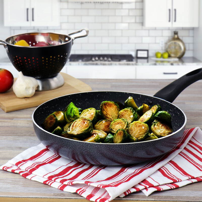 Oster Pallermo 11 Inch Nonstick Aluminum Frying Pan in Charcoal