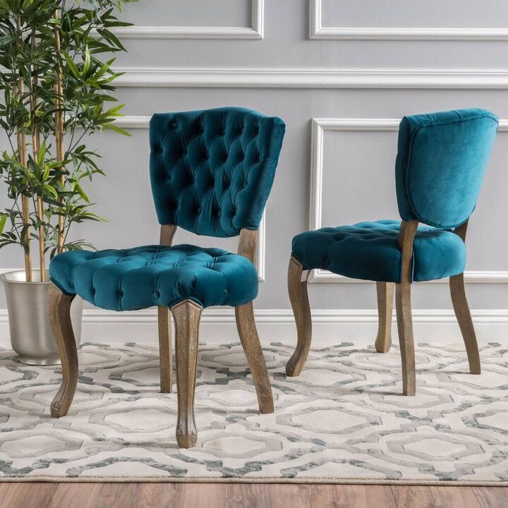 Merax Traditional Style Tufted Dining Chair 2 Pieces