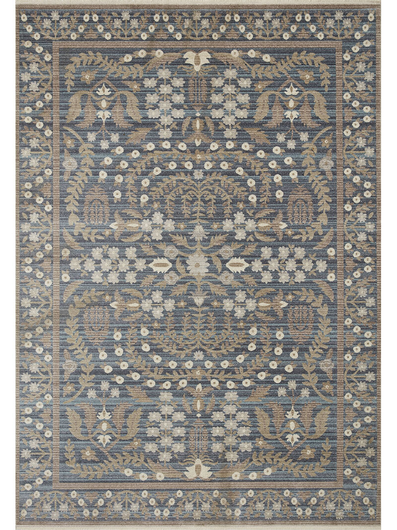 Holland HLD04 Navy 5'3" x 7'9" Rug by Rifle Paper Co.