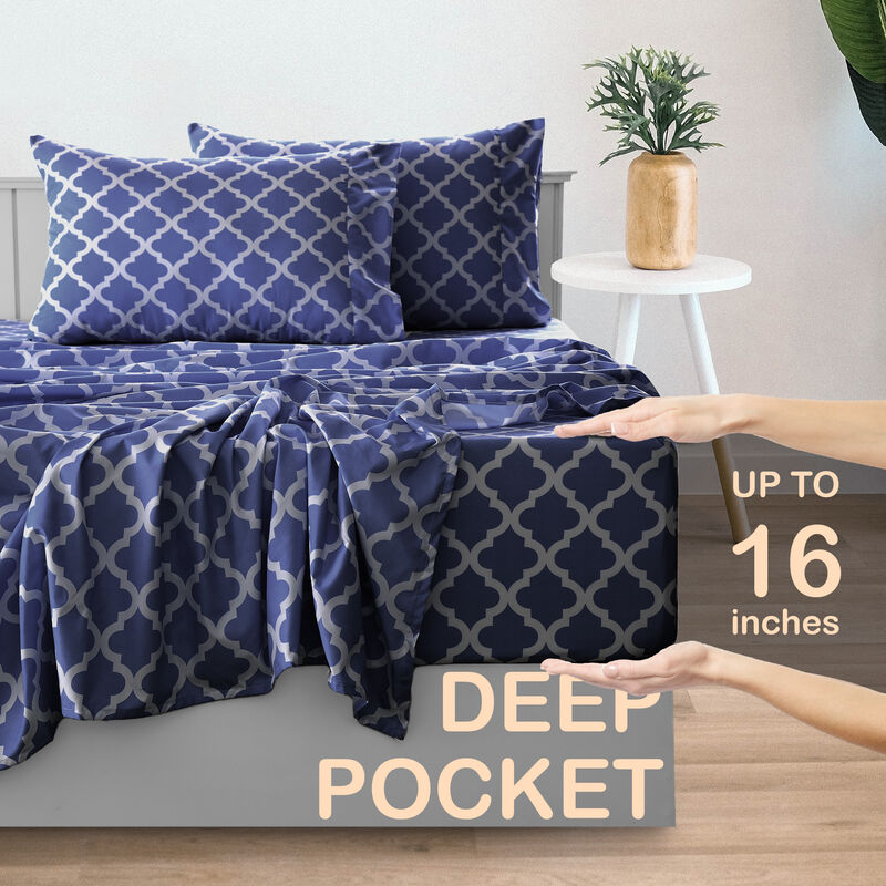 Lux Decor Collection Bed Sheets - Brushed Microfiber Sheet Set