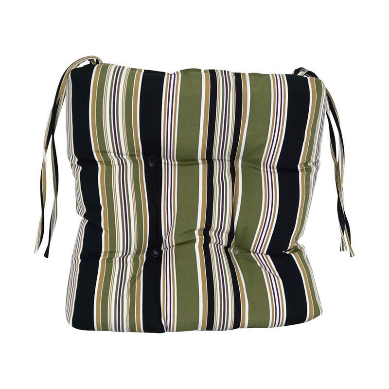 Blazing Needles 16-inch Spun Polyester Patterned Outdoor Square Tufted Chair Cushions (Set of 2) 916X16SQ-T-2CH-REO-13