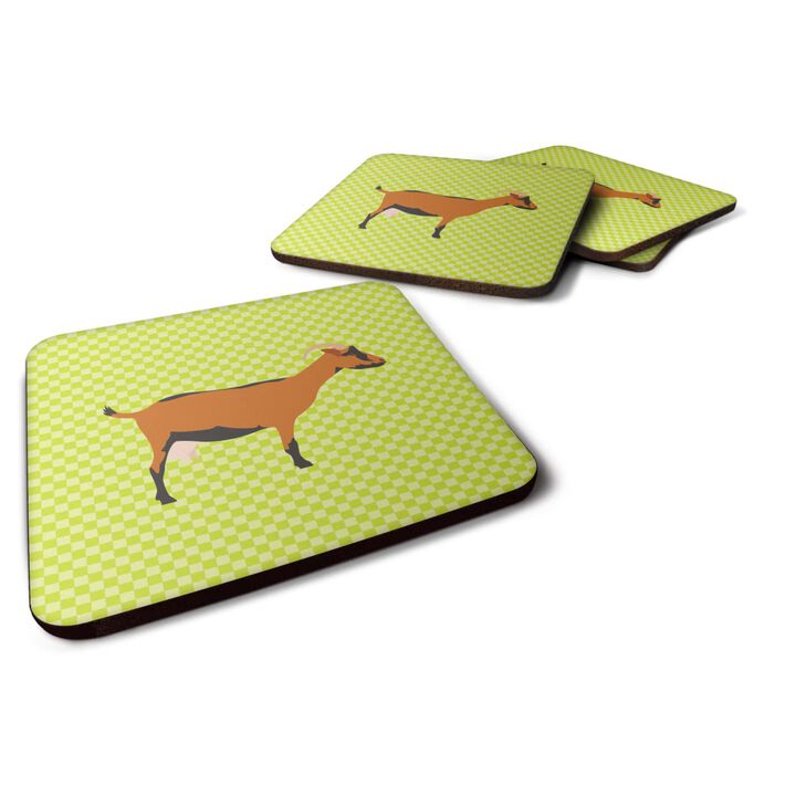 Caroline's Treasures Oberhasli Goat Green Decorative coasters, 3.5, Multicolor