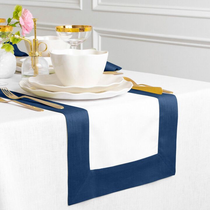 Solino Home 100% Pure Linen Table Runner | Contempo for Spring  & Easter
