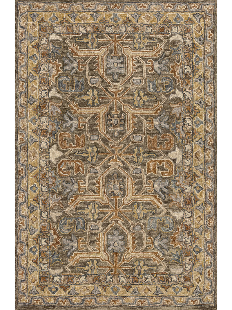 Victoria VK01 Walnut/Multi 5' x 7'6" Rug