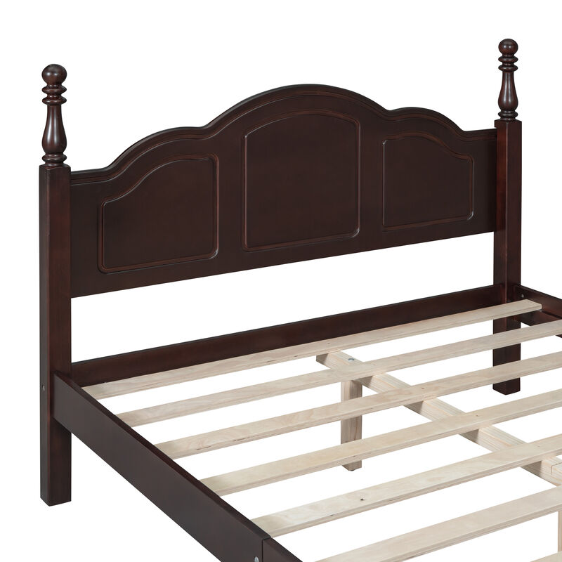 Merax Platform Bed and Two Nightstands Bedroom Sets