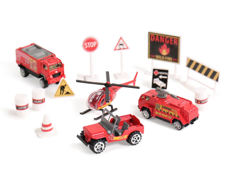Die-cast Firefighter Play Set