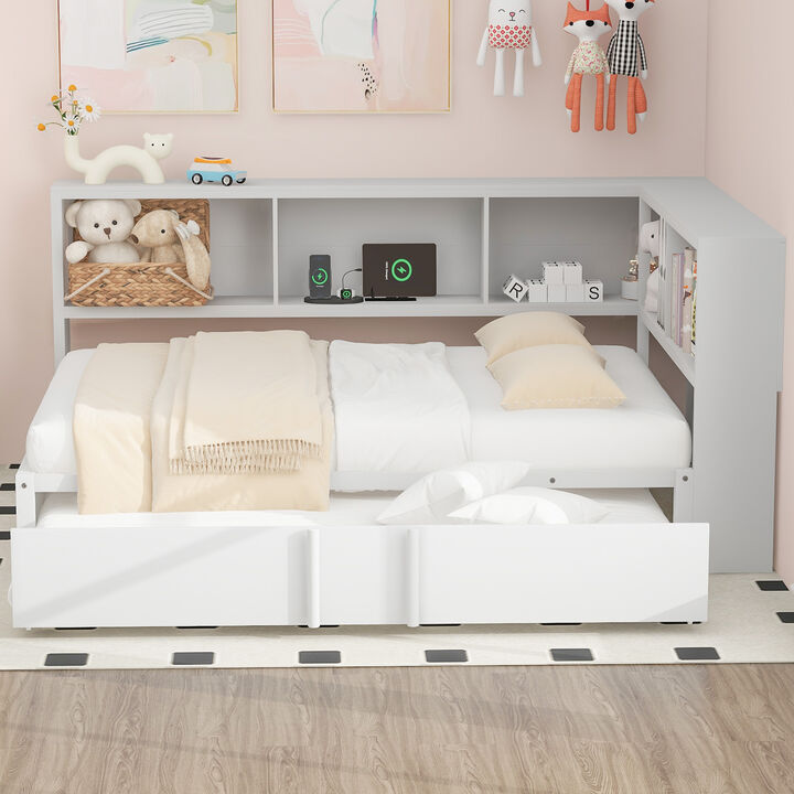 Merax Modern Daybed with Trundle