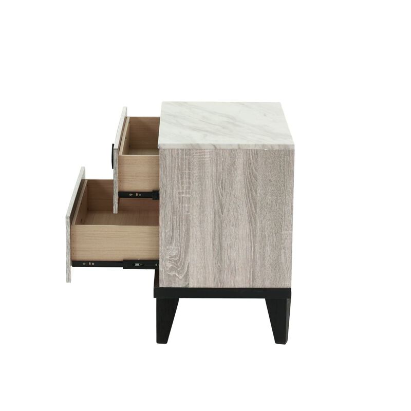 Streamdale Nightstand In Cream Oak (Rustic Accents)
