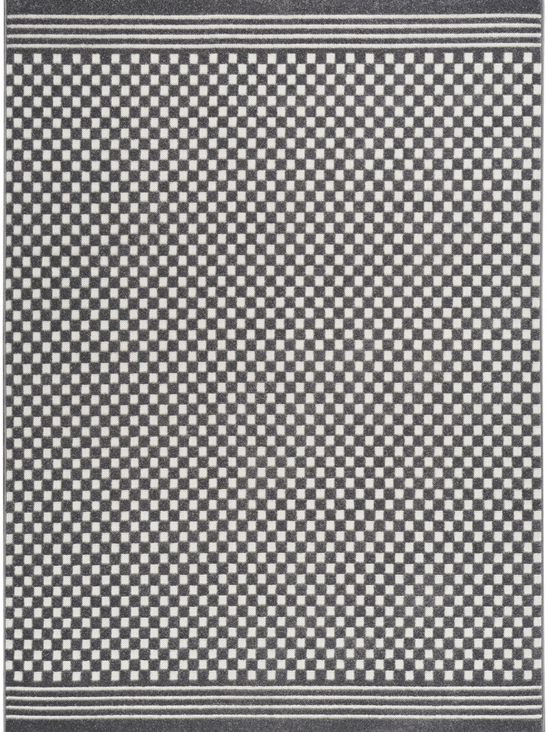 Care Free CAF02 Gray 3'11" x 5'11" Rug
