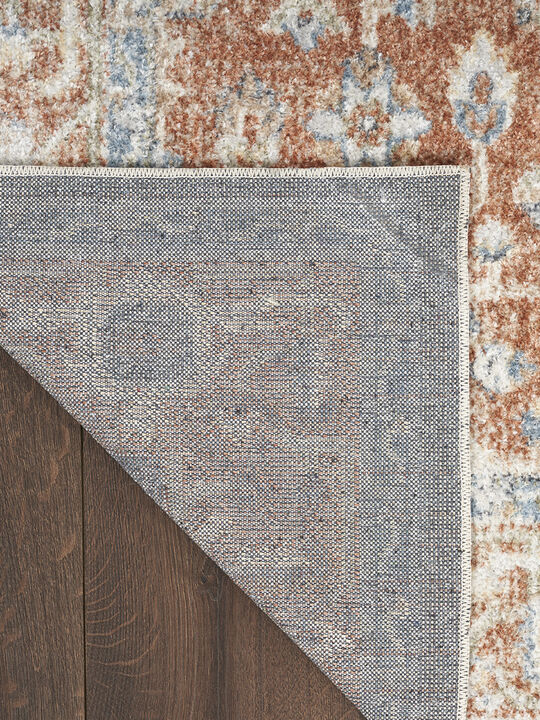Astra Machine Washable ASW11 Denim/Multicolor 9' x 12' Rug