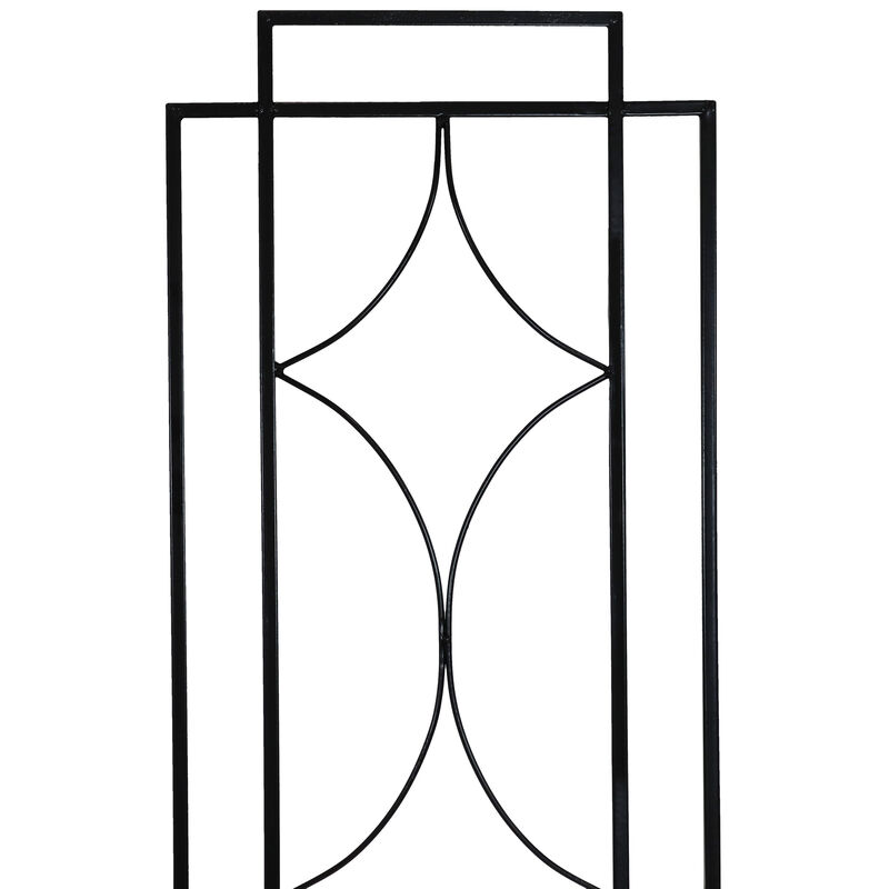 Sunnydaze Steel Chic Diamonds Garden Plant Support Trellis - Set of 2