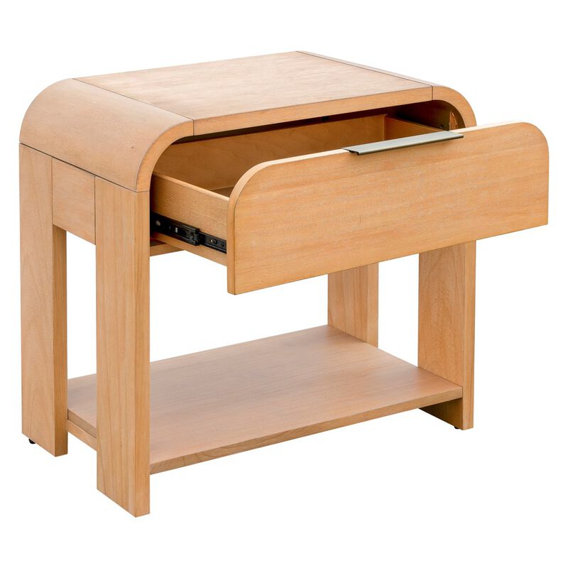Gracie Mills Modern One Drawer Winddall Nightstand