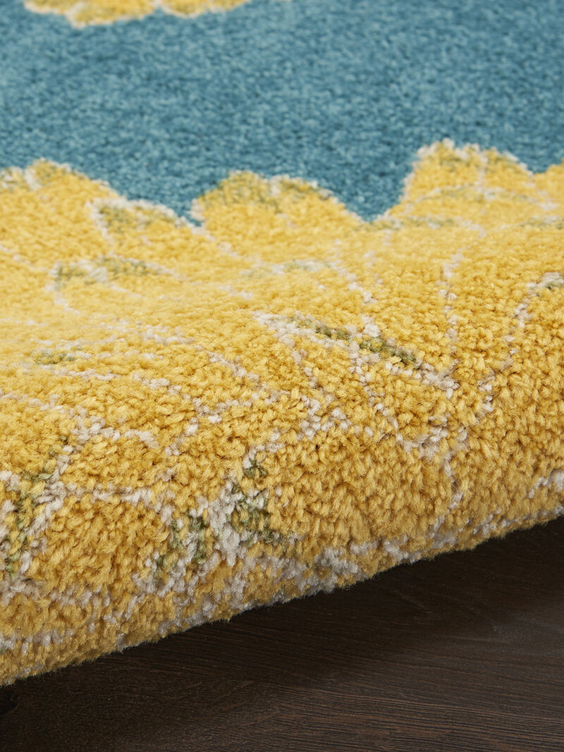 Allur ALR06 Turquoise/Multicolor 4' x 6' Rug