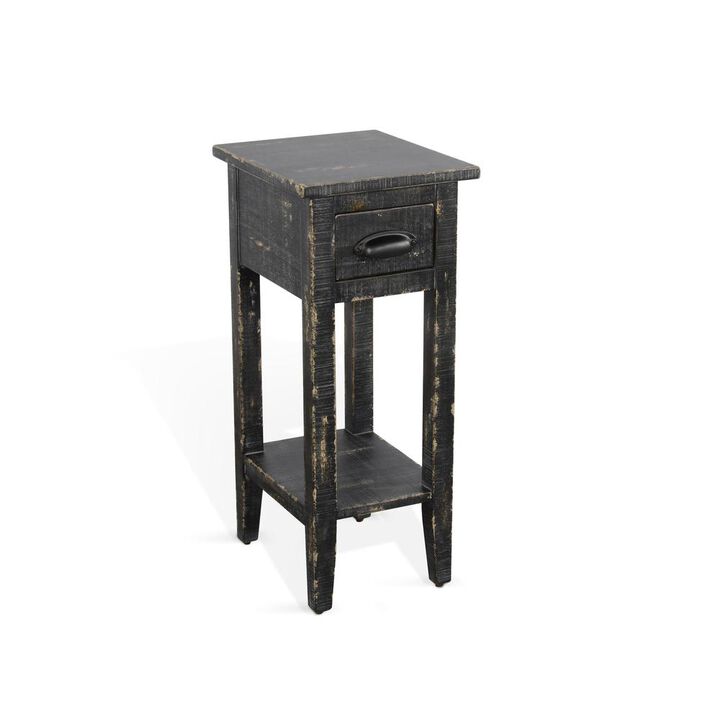 Sunny Designs Black Sand Chair Side Table