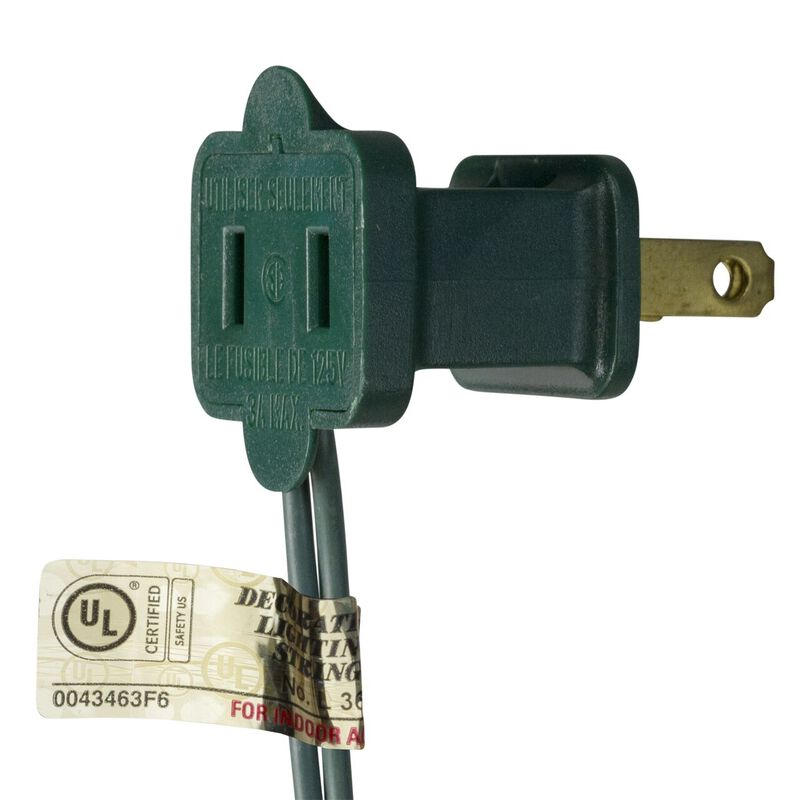 50 Count Green LED C7 Faceted Christmas Lights  20.25 ft Green Wire