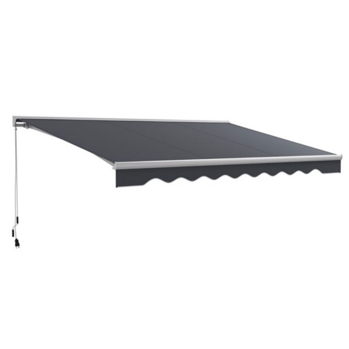 Electric Retractable Awning for Outdoor Spaces Weather-Resistant Canopy