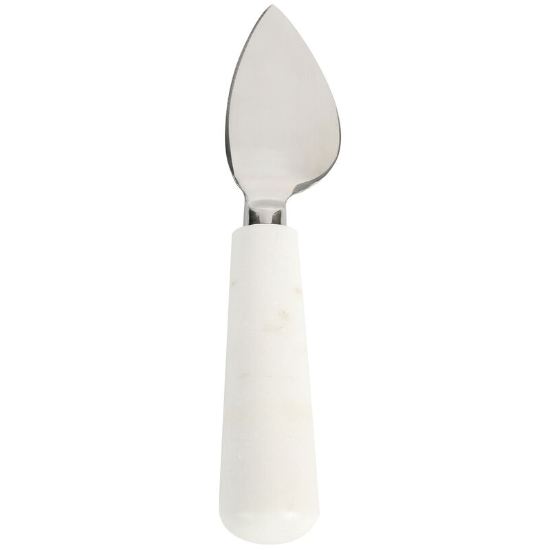 Laurie Gates California Designs Marble and Stainless Steel 3 Piece Cheese Knife Set in White