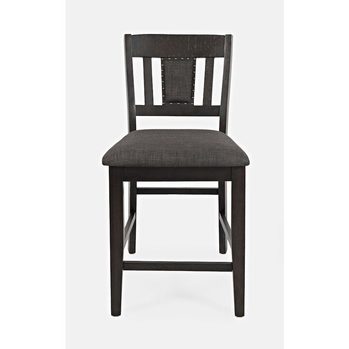 Jofran American Rustics Upholstered Slatback Stool (Set of 2)